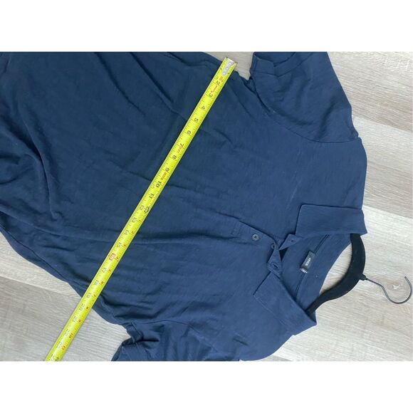 Vince Cotton Slub Jersey Polo Shirt in Navy Blue, Sz Large, MSRP $95 - Picture 4 of 9